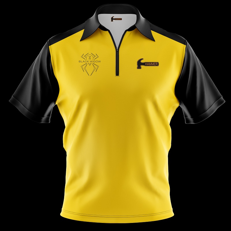 Hammer Black Widow Gold Polo - Hammer Bowling Gear