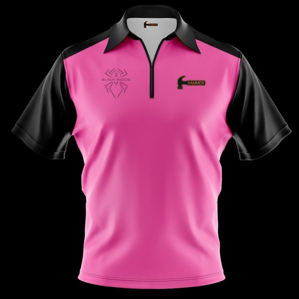 Hammer Black Widow Pink Polo - Hammer Bowling Gear