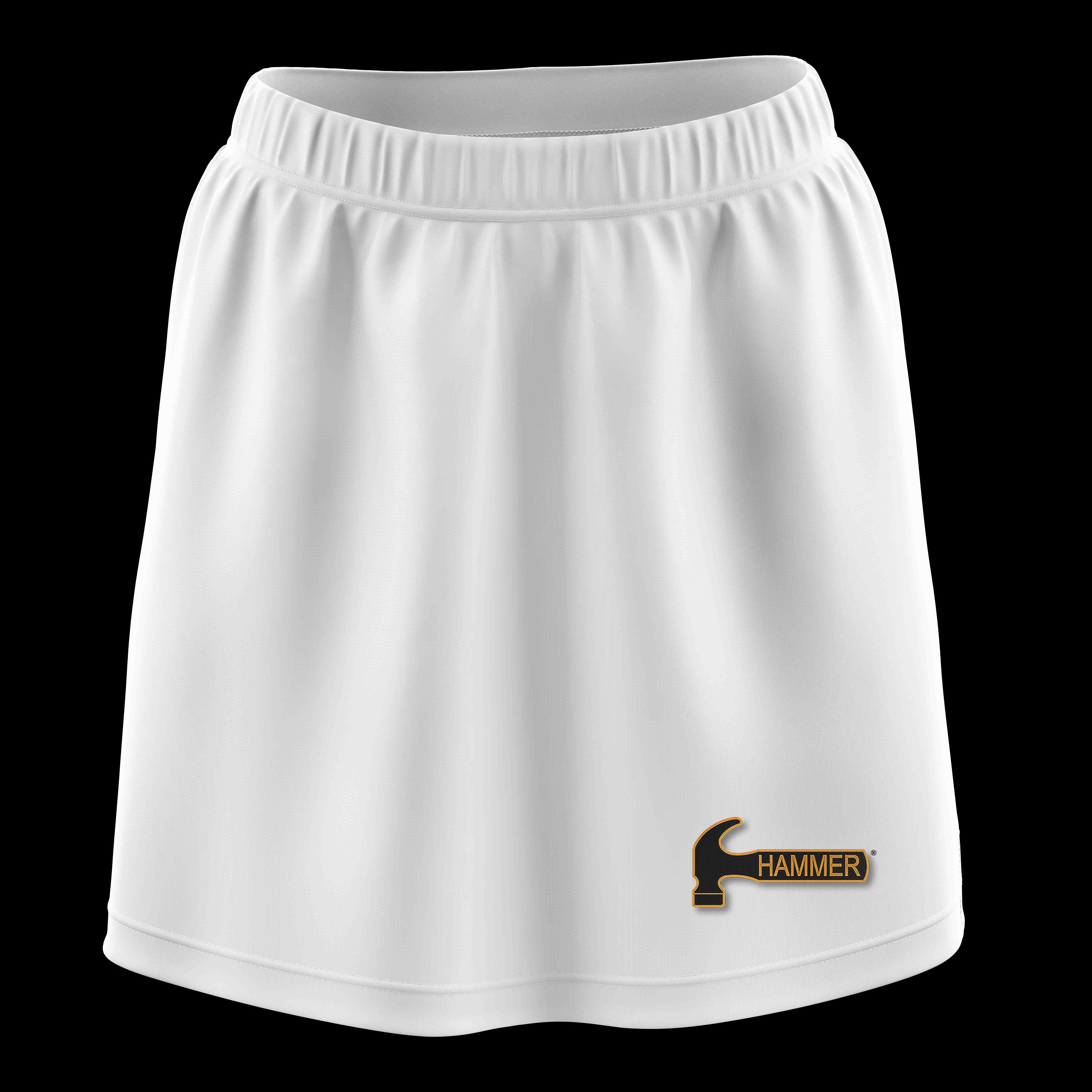 Hammer Solid White Women's Bowling Skort
