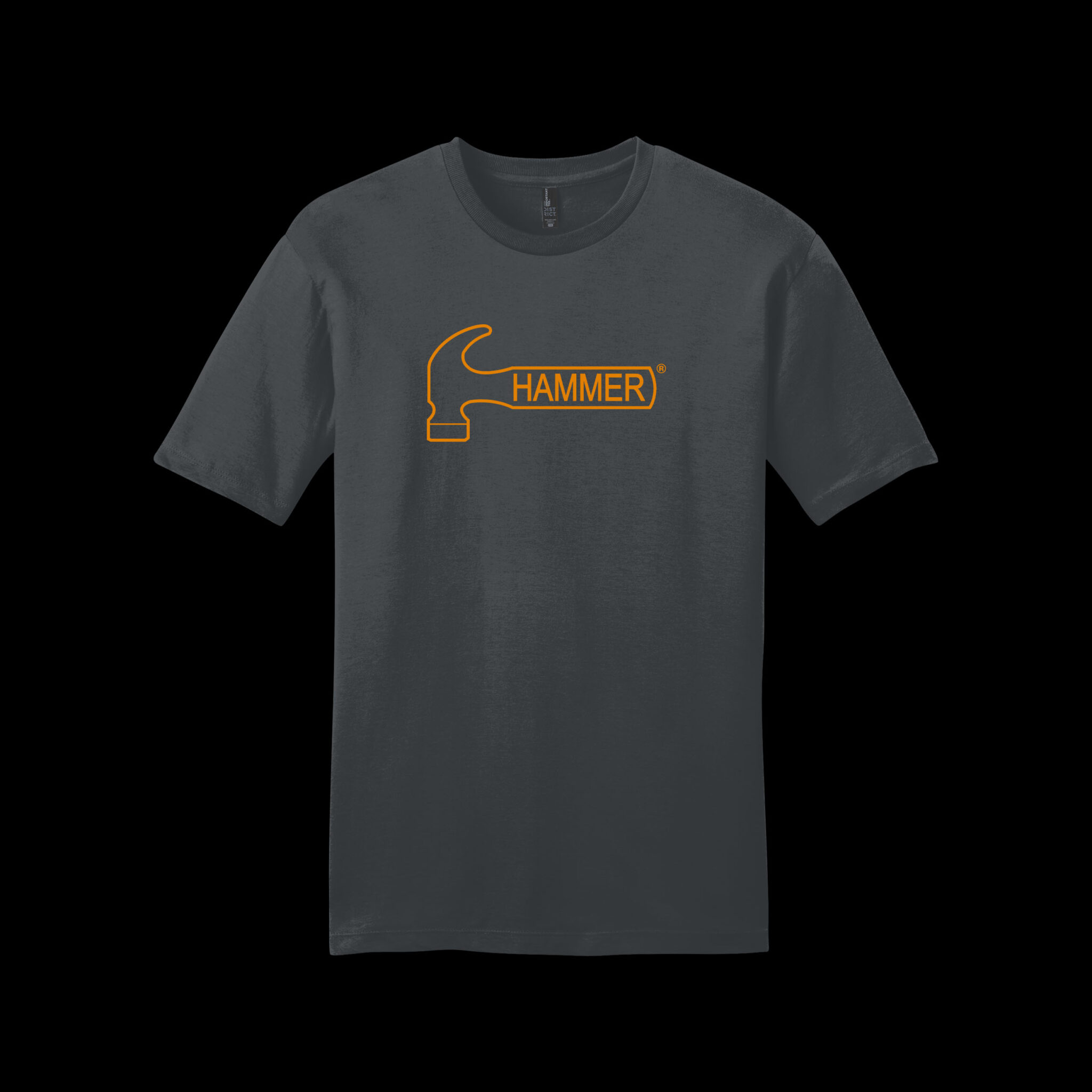 Hammer Charcoal Ring Spun Bowling Tee Shirt Hammer Bowling Gear